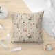 Lino Home Kau Decorative Pillow Case Made of 100% Cotton Black 45x45cm