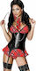 Chilirose Schoolgirl Costume Black Red