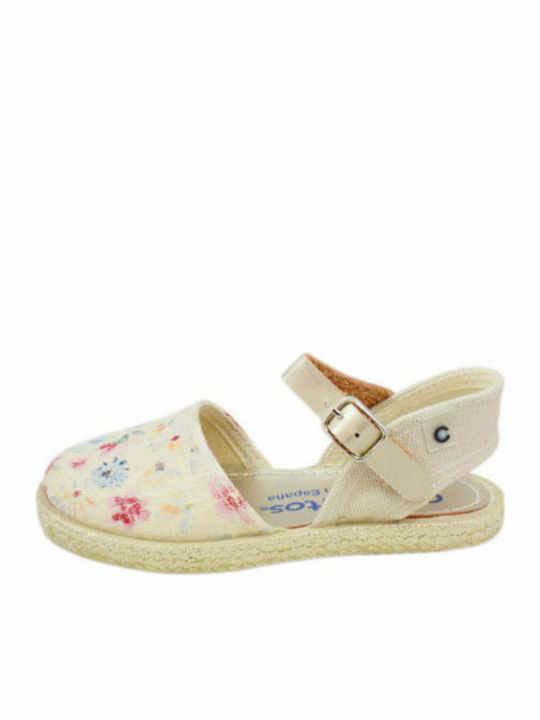 Kids Espradrilles with Adjustable Metal Clasp Multicolour Espadrilles with Strap KV1 21538
