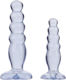 Doc Johnson Crystal Jellies Anal Delight Trainer Kit Πρωκτικές Σφήνες Σετ Clear 2τμχ