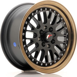 Japan Racing Wheels Ζάντες Αλουμινίου Αυτοκινήτου JR10 15"x7" Matt Black