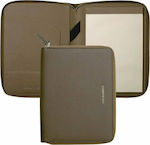 Cerruti Clipboard Bifold Conference for Paper A5 Brown 1pcs