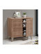 Holz Schuhschrank FP-01C mit 4 Regalen Pacific Oak L75xW36.5xH74.5cm