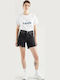 Lunar Women's Jean High-waisted Shorts Black