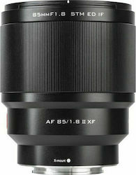 Viltrox Full Frame Camera Lens AF 85mm f/1.8 XF II Telephoto for Fujifilm X Mount Black