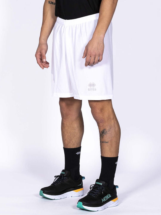 Errea New Skin Pantaloni Scurți Sport Bărbați Albi