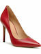 Michael Kors Leather Pointed Toe Stiletto Red High Heels Keke 40F9KEHP1L 40F9KEHP1L-601