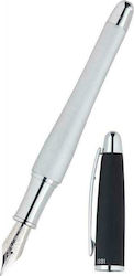 Cerruti Oat Writing Pen Silver with Black Ink