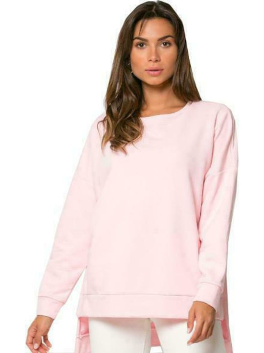 Noobass Women's Long Sweatshirt Pink