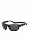 Polaroid Men's Sunglasses with Black Plastic Frame and Black Polarized Lens PLD7037/S 807/M9