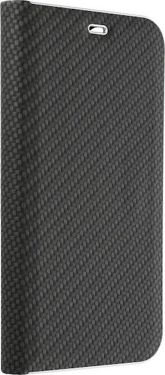Forcell Luna Carbon Buchen Sie Kunststoff Schwarz (Huawei P Smart 2019)
