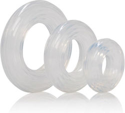 Calexotics Premium Silicone Ring Set Clear 3pcs