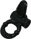 Baile Sweet Ring Δονούμενο Δαχτυλίδι Πέους Σιλικόνης Black D-219325