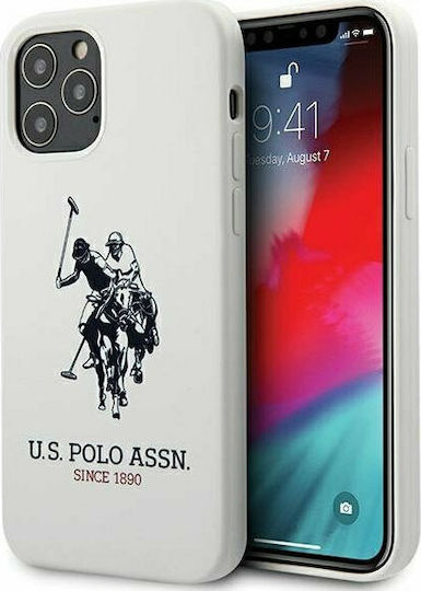 U.S. Polo Assn. Silicone Collection Back Cover Σιλικόνης Λευκό (iPhone 12 Pro Max)