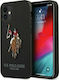 U.S. Polo Assn. Polo Embroidery Back Cover Silicone Black (iPhone 12 mini)