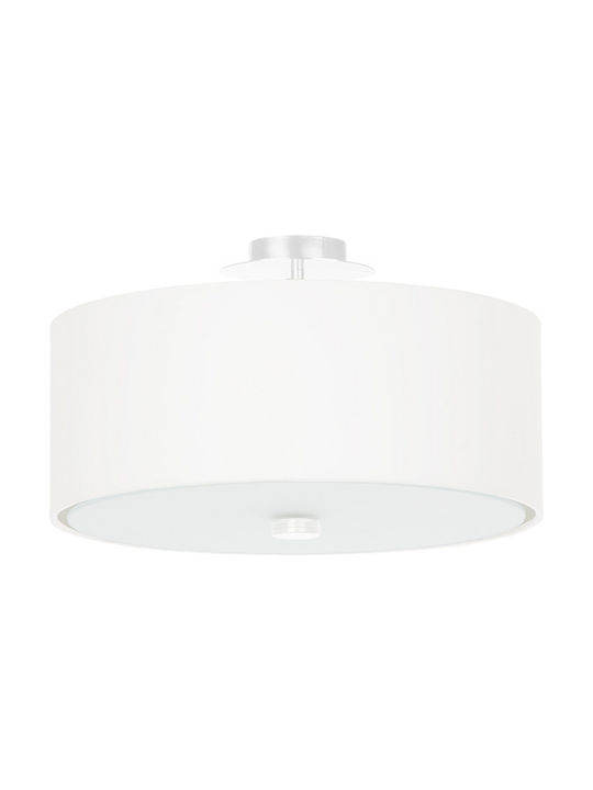 Sollux Skala 30 Modern Fabric Ceiling Light wit...