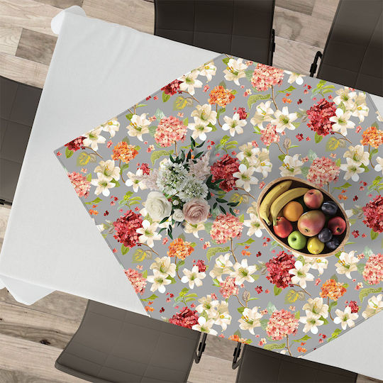 Lino Home Checkered Campari 801 Grey 90x90cm