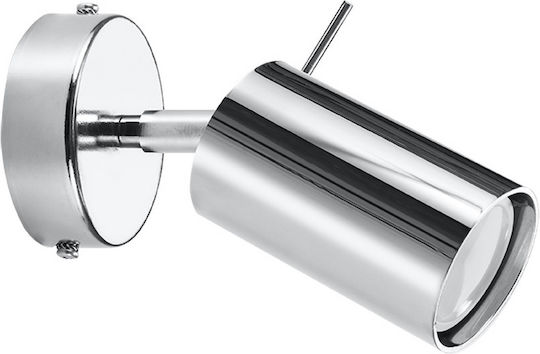Sollux Ring Single Spot with Socket GU10 in Silver Color