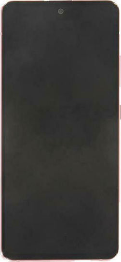 Samsung Οθόνη με Μηχανισμό Αφής και Πλαίσιο για Galaxy A51 5G (Ροζ)