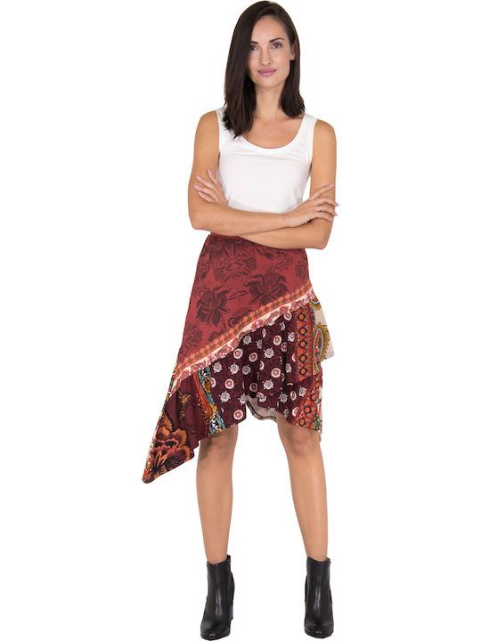 Desigual Indira High Waist Midi Skirt