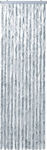 vidaXL Fabric Door Curtain Grey-White 90x200cm 315133