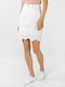 Vero Moda Denim High Waist Mini Skirt in White color