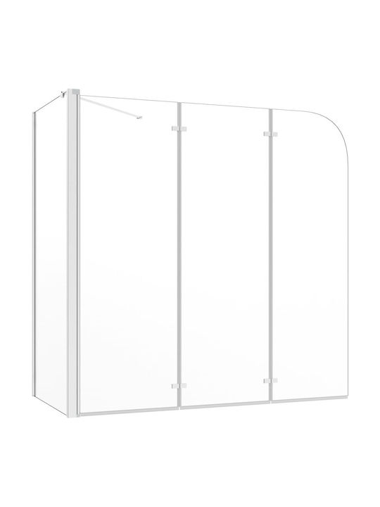 vidaXL Cabin Bathtub with Hinged Door 120x69x130cm Clear Glass