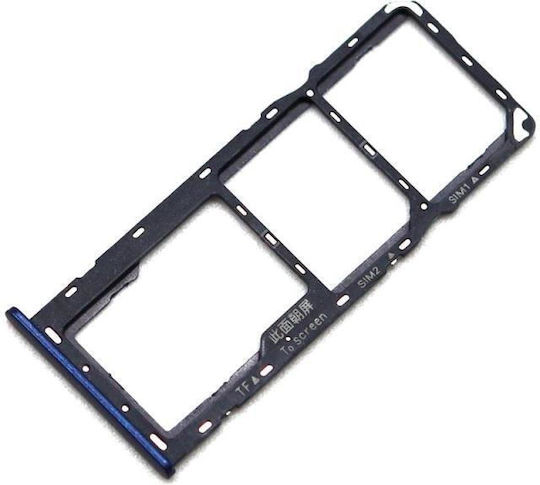 Samsung Βάση Κάρτας Sim & SD Μπλε για Galaxy A20s