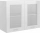 Wall Cabinet Λευκό L80xW31xH60cm