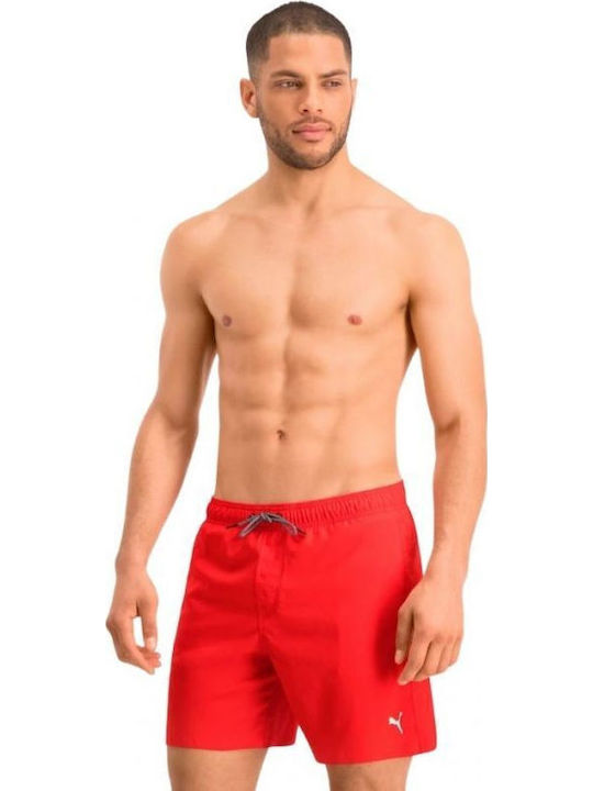PUMA Costum De Baie Bărbați Pantaloni Scurți Roșii