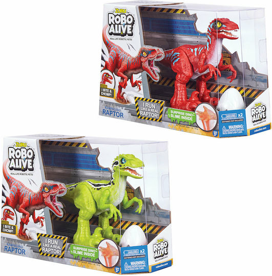 Zuru Robo Alive Raptor cu Ou Slime Joc Electronic Robotic pentru Vârsta 3+ (Diverse Modele) 1 Buc