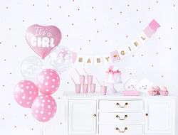 PartyDeco Es Ein Mädchen Servier-Set für Party 49 Stück