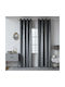 Beauty Home Κουρτίνα Συσκότισης με Τρουκς Γκρί 140x270εκ.