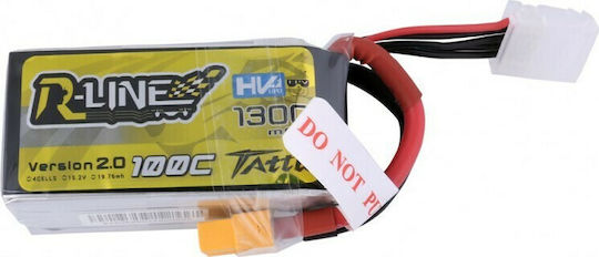 Tattu R-Line Μπαταρία Li-Po 15.2V 1300mAh 150C 4S XT60 για Drone 2τμχ