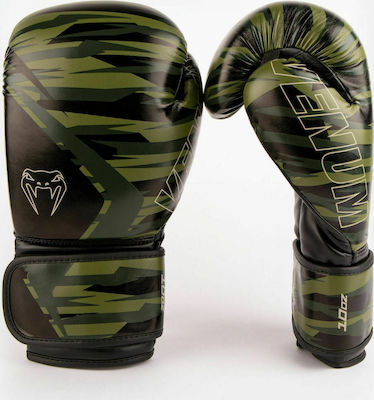 Venum Contender 2.0 Synthetic Leather Boxing Competition Gloves Green