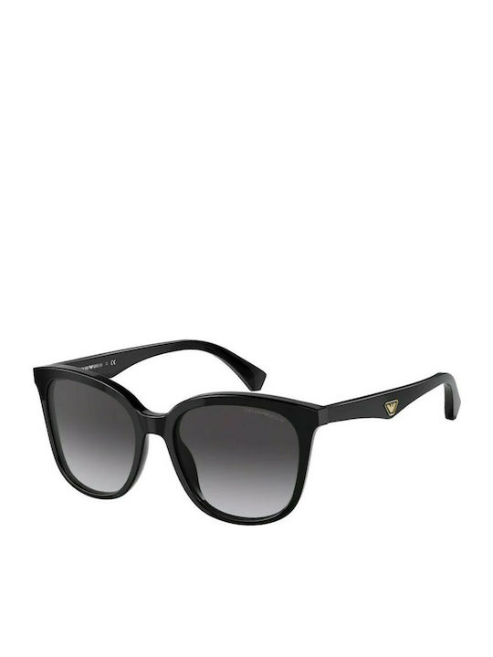 Emporio Armani Women's Sunglasses with Black Plastic Frame and Black Gradient Lens EA4157 50178G