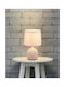 Trio Lighting Malu Κεραμικό Πορτατίφ για Ντουί E14 με Μπεζ Καπέλο και Βάση