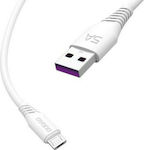 Dudao L2M Regulär USB 2.0 auf Micro-USB-Kabel Weiß 2m (10UNI1020) 1Stück