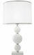 Ondaluce Tebe Glass Table Lamp for Socket E27 with Beige Shade and Transparent Base