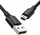 Ugreen USB 2.0 Cable USB-A male - mini USB-A male Μαύρο 2m (30472)