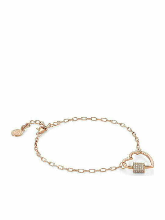 Nomination Bracelet with design Heart made of Silver Gold Plated