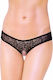 Softline 2446 Γυναικείο Sexy String Αυτοκινήτου Black