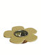 Next Flower Candle Holder suitable for Tealights Wooden Coffee 11x11x2.5cm 1pcs