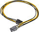 Akyga 6-Pin PCIe - 6-Pin PCIe Cable 0.4m Μαύρο AK-CA-49