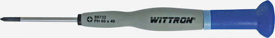 Witte Șurubelniță De Precizie Cruce Dimensiunea PH1x80mm Wittron