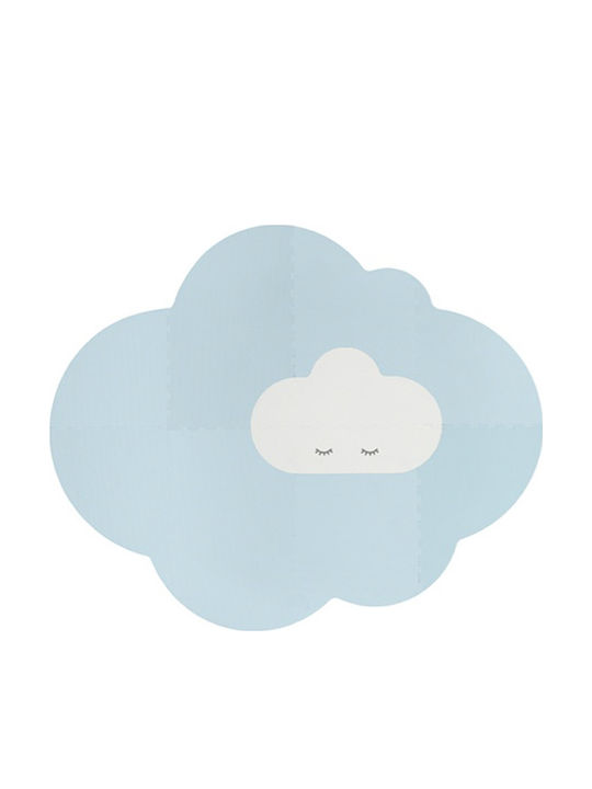 Quut Kinderbodenpuzzle Große Wolke Light Blue 5...