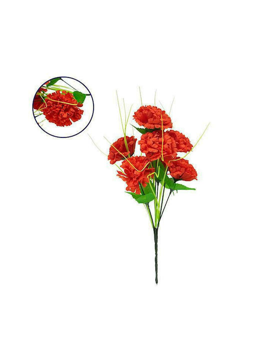 GloboStar Strauß aus Künstlichen Blumen Gewürznelke Red 35cm 1Stück
