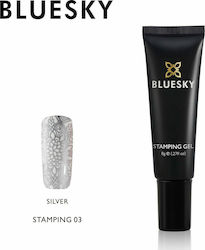 Bluesky Nail Art Gel 03 Stamping Silver 8gr