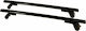 Thule Μπάρες Οροφής Αλουμινίου 110εκ. για Suzuki Swift Subaru Justy (Σετ με πόδια και κλειδαριά) Μαύρες