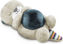 Zazu Sleep Toy Projector Otto the Otter made of Fabric with White Noise and Light for 0++ Months